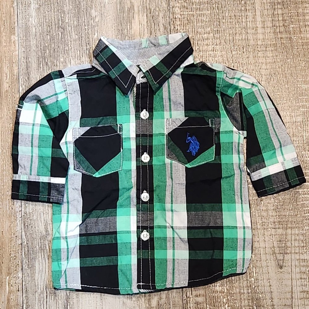 3/6 Month U.S. Polo Assn. Button Up Shirt